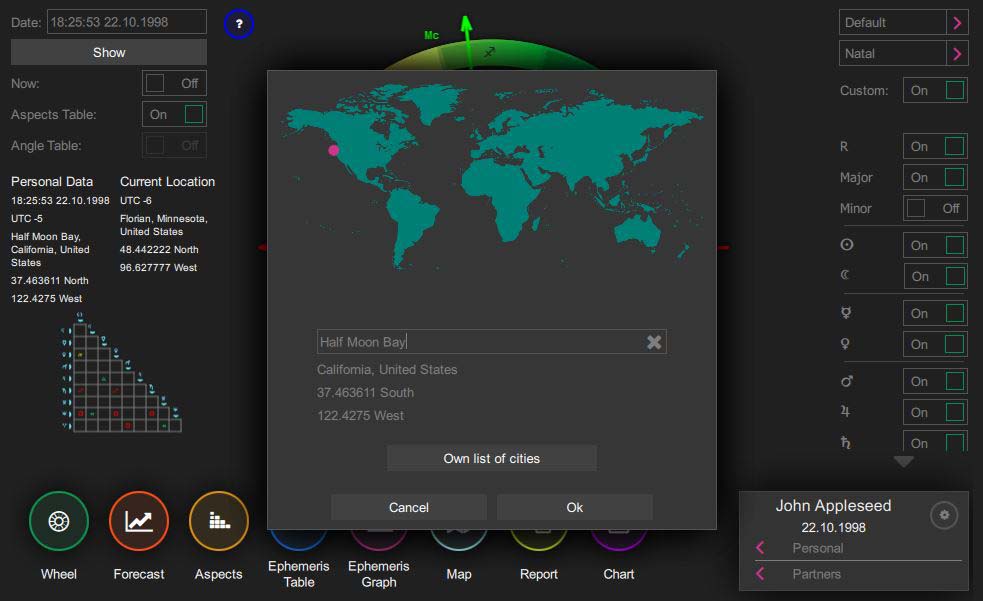 Natal Chart Software